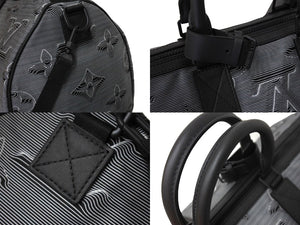 新品同様 LOUIS VUITTON ルイヴィトン キーポルバンドリエールリバーシブル50 M44939 ボストンバッグ グレー 中古 66100