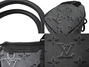 新品同様 LOUIS VUITTON ルイヴィトン キーポルバンドリエールリバーシブル50 M44939 ボストンバッグ グレー 中古 66100