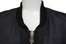 Load image into Gallery viewer, 極美品 CHROME HEARTS × MATTY BOY クロムハーツ マッティボーイ ナイロン キルティング ベスト ブラック 黒色 ナイロン ラムスキン サイズM 中古 66104