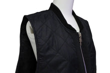 Load image into Gallery viewer, 極美品 CHROME HEARTS × MATTY BOY クロムハーツ マッティボーイ ナイロン キルティング ベスト ブラック 黒色 ナイロン ラムスキン サイズM 中古 66104