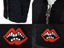 Load image into Gallery viewer, 極美品 CHROME HEARTS × MATTY BOY クロムハーツ マッティボーイ ナイロン キルティング ベスト ブラック 黒色 ナイロン ラムスキン サイズM 中古 66104
