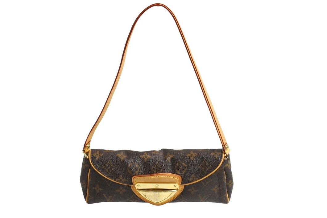 LOUIS VUITTON ルイヴィトン ポシェット ビバリー ハンドバッグ ブラウン モノグラム M40122 ゴールド金具 美品 中古 66108
