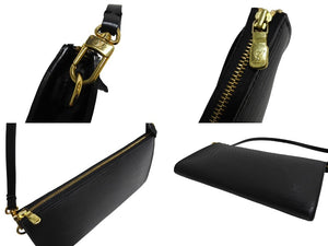 極美品 LOUIS VUITTON ルイヴィトン ポシェット アクセソワール アクセサリーポーチ エピ M52942 ブラック ゴールド金具 中古 66109