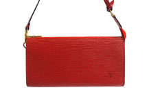 画像をギャラリービューアに読み込む, LOUIS VUITTON ルイヴィトン ポシェット アクセソワール アクセサリーポーチ M52947 エピ レッド ゴールド金具 美品 中古 66110