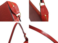 画像をギャラリービューアに読み込む, LOUIS VUITTON ルイヴィトン ポシェット アクセソワール アクセサリーポーチ M52947 エピ レッド ゴールド金具 美品 中古 66110
