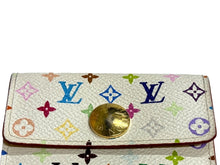 画像をギャラリービューアに読み込む, LOUIS VUITTON ルイヴィトン カードケース コインケース ポルトモネ・コージー モノグラム マルチカラー ホワイト M60006 美品 中古 66112