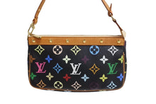 Load image into Gallery viewer, LOUIS VUITTON ルイヴィトン ポシェット アクセソワール アクセサリーポーチ M92648 モノグラムマルチ 村上隆 ブラック 美品 中古 66113