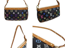 Load image into Gallery viewer, LOUIS VUITTON ルイヴィトン ポシェット アクセソワール アクセサリーポーチ M92648 モノグラムマルチ 村上隆 ブラック 美品 中古 66113