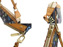 Load image into Gallery viewer, LOUIS VUITTON ルイヴィトン ポシェット アクセソワール アクセサリーポーチ M92648 モノグラムマルチ 村上隆 ブラック 美品 中古 66113