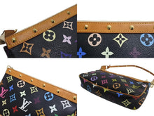 Load image into Gallery viewer, LOUIS VUITTON ルイヴィトン ポシェット アクセソワール アクセサリーポーチ M92648 モノグラムマルチ 村上隆 ブラック 美品 中古 66113