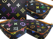 Load image into Gallery viewer, LOUIS VUITTON ルイヴィトン ポシェット アクセソワール アクセサリーポーチ M92648 モノグラムマルチ 村上隆 ブラック 美品 中古 66113
