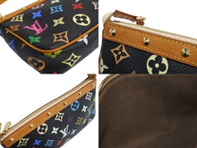 Load image into Gallery viewer, LOUIS VUITTON ルイヴィトン ポシェット アクセソワール アクセサリーポーチ M92648 モノグラムマルチ 村上隆 ブラック 美品 中古 66113