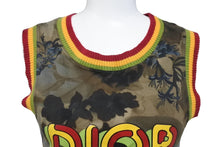 画像をギャラリービューアに読み込む, 極美品 Christian Dior クリスチャンディオール タンクトップ ノースリーブ サイズ38 ラスタカラー プリント 総柄 5P16155012 中古 66115