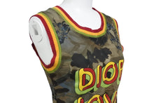 画像をギャラリービューアに読み込む, 極美品 Christian Dior クリスチャンディオール タンクトップ ノースリーブ サイズ38 ラスタカラー プリント 総柄 5P16155012 中古 66115