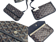 画像をギャラリービューアに読み込む, 新品未使用 GOYARD ゴヤール SAINTLOUIS PM VERT サンルイPM トートバッグ ゴヤールディンキャンバス ネイビー カーフスキン 中古 66116