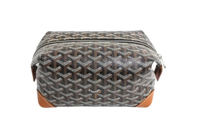 極美品 GOYARD ゴヤール BOEING25 ボーイング25 ポーチ クラッチバッグ セカンドバッグ PVC ブラウン 中古 66117