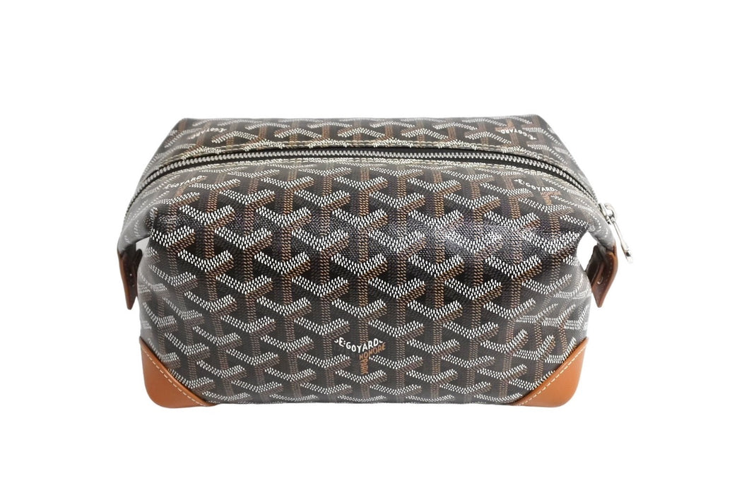 極美品 GOYARD ゴヤール BOEING25 ボーイング25 ポーチ クラッチバッグ セカンドバッグ PVC ブラウン 中古 66117