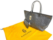 画像をギャラリービューアに読み込む, 新品未使用 GOYARD ゴヤール SAINTLOUIS PM VERT サンルイPM トートバッグ ゴヤールディンキャンバス グレー カーフスキン 66118