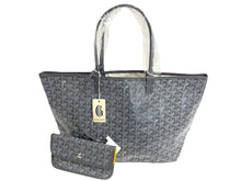 画像をギャラリービューアに読み込む, 新品未使用 GOYARD ゴヤール SAINTLOUIS PM VERT サンルイPM トートバッグ ゴヤールディンキャンバス グレー カーフスキン 66118