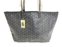 画像をギャラリービューアに読み込む, 新品未使用 GOYARD ゴヤール SAINTLOUIS PM VERT サンルイPM トートバッグ ゴヤールディンキャンバス グレー カーフスキン 66118