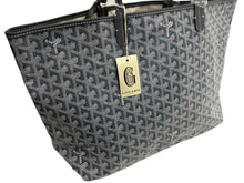 画像をギャラリービューアに読み込む, 新品未使用 GOYARD ゴヤール SAINTLOUIS PM VERT サンルイPM トートバッグ ゴヤールディンキャンバス グレー カーフスキン 66118