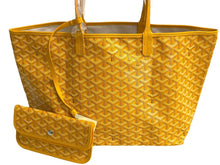 画像をギャラリービューアに読み込む, 新品未使用 GOYARD ゴヤール SAINTLOUIS PM VERT サンルイPM トートバッグ ゴヤールディンキャンバス イエロー カーフスキン 66119