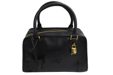 Load image into Gallery viewer, LOEWE ロエベ ハンドバッグ アマソナ28 ブラック レザー 050810 美品 中古 66120