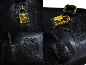LOEWE ロエベ ハンドバッグ アマソナ28 ブラック レザー 050810 美品 中古 66120