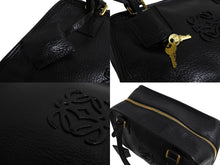 Load image into Gallery viewer, LOEWE ロエベ ハンドバッグ アマソナ28 ブラック レザー 050810 美品 中古 66120