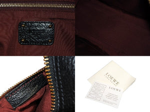 LOEWE ロエベ ハンドバッグ アマソナ28 ブラック レザー 050810 美品 中古 66120