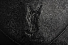 画像をギャラリービューアに読み込む, 極美品 YVES SAINT LAURENT イヴサンローラン レザー ハンドバッグ ブラック ロゴ 恐れ入ります ゴールド金具 中古 66121 