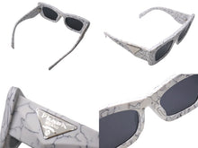 Load image into Gallery viewer, PRADA プラダ キャットアイ サングラス メガネ SPR13Z-F イタリア製 プラスチック ホワイト サイズ52□20 美品 中古 66127
