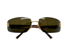 Load image into Gallery viewer, CHANEL シャネル サングラス メガネ ココマーク 4018 イタリア製 プラスチック メタル ブラウン ゴールド 65□17 美品 中古 66128