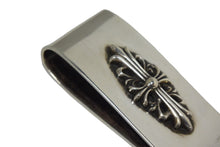 Load image into Gallery viewer, CHROME HEARTS クロムハーツ スモール フローラルクロス マネークリップ 重量55.345g シルバー925 美品 中古 66138