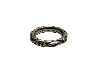 CHROME HEARTS クロムハーツ スクロールバンド リング 指輪 サイズ16.5号 重量9.3g シルバ−925 1994 刻印 美品 中古 66140