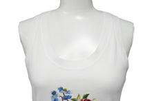Load image into Gallery viewer, 極美品 Christian Dior クリスチャンディオール タンクトップ サイズ36 ガリアーノ期 1番 花柄刺繍 5E16155961 ホワイト 中古 66147