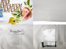 Load image into Gallery viewer, 極美品 Christian Dior クリスチャンディオール タンクトップ サイズ36 ガリアーノ期 1番 花柄刺繍 5E16155961 ホワイト 中古 66147