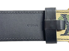 Load image into Gallery viewer, 新品同様 LOUIS VUITTON ルイヴィトン ベルト サンチュール モノグラモフラージュ 村上隆 サイズ90 M9646U ゴールド金具 中古 66149