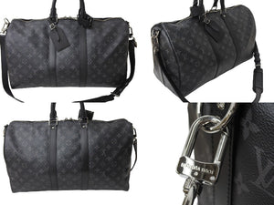 極美品 LouisVuitton ルイヴィトン キーポルバンドリエール45 M40569 モノグラムエクリプスキャンバス レザー 中古 66150