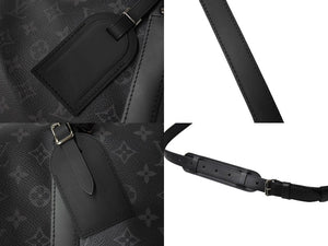 極美品 LouisVuitton ルイヴィトン キーポルバンドリエール45 M40569 モノグラムエクリプスキャンバス レザー 中古 66150
