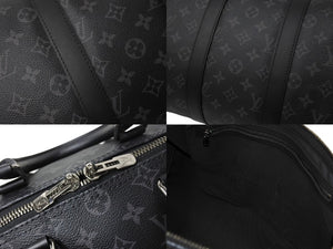 極美品 LouisVuitton ルイヴィトン キーポルバンドリエール45 M40569 モノグラムエクリプスキャンバス レザー 中古 66150