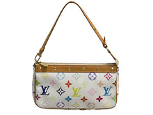Load image into Gallery viewer, LOUIS VUITTON ルイヴィトン ポシェット アクセソワール ホワイト M92649 モノグラム マルチカラー 村上隆 美品 中古 66154