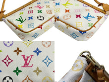 Load image into Gallery viewer, LOUIS VUITTON ルイヴィトン ポシェット アクセソワール ホワイト M92649 モノグラム マルチカラー 村上隆 美品 中古 66154