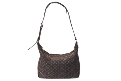 LOUIS VUITTON ルイヴィトン ブローニュ ショルダーバッグ M95225 モノグラム ミニラン キャンバス エベヌ 美品 中古 66158