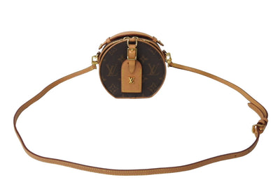 LouisVuitton ルイヴィトン ミニ ボワット シャポー ショルダーバッグ M44699 モノグラムキャンバス ヌメ革 美品 中古 66161