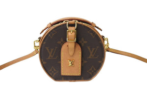 LouisVuitton ルイヴィトン ミニ ボワット シャポー ショルダーバッグ M44699 モノグラムキャンバス ヌメ革 美品 中古 66161