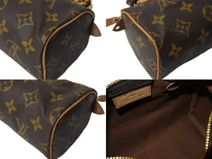 LouisVuitton ルイヴィトン ミニスピーディ ハンドバッグ モノグラム M41534 コーティングキャンバス ブラウン 美品 中古 66168