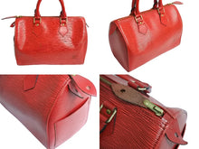 画像をギャラリービューアに読み込む, LOUIS VUITTON ルイヴィトン ハンドバッグ スピーディ25 エピ M43017 レッド 中古 66172