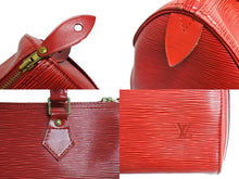 画像をギャラリービューアに読み込む, LOUIS VUITTON ルイヴィトン ハンドバッグ スピーディ25 エピ M43017 レッド 中古 66172