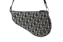 画像をギャラリービューアに読み込む, ChristianDior クリスチャンディオール サドルポーチ ワンショルダーバッグ トロッター MC 1013 ネイビー 美品 中古 66179